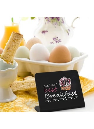12 Pack Mini Chalkboard Signs,4x3 Food Labels For Parties Buffets Bakery Weddings,Catering Supplies Buffet Display,Easy To Write And Wipe,2 Pieces Of Chalk,2 Pieces Of Rags - view 2